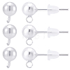 925 Sterling Silver Stud Earring Findings STER-BBC0009-91A-1