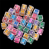 50Pcs Acrylic European Beads MACR-TADJ0001-13M-4
