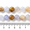 Natural Blue Chalcedony Beads Strands G-NH0021-A11-02-5
