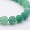 Natural Weathered Agate(Dyed) Stretch Beads Bracelets BJEW-JB02513-3