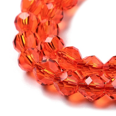 Transparent Glass Beads Strands GLAA-A014-03C-1