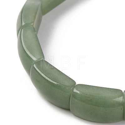 Natural Green Aventurine Bead Stretch Bracelets for Women Men BJEW-C097-02A-08-1