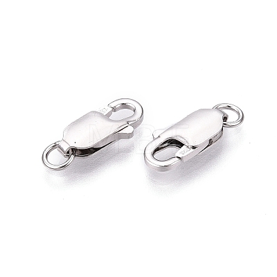 Anti-Tarnish 925 Sterling Silver Lobster Claw Clasps STER-N016-34P-1