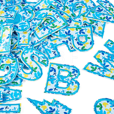 2 Sets Polyester Embroider Self-adhesion Thread Iron on/Sew On Patches PATC-TA0001-54A-1