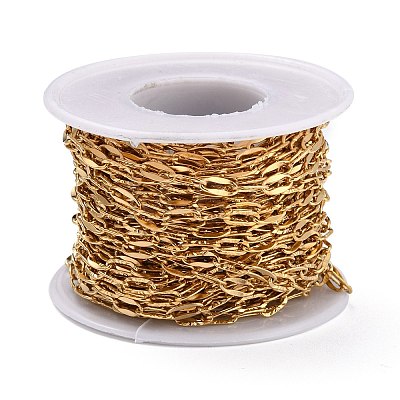 3.28 Feet Vacuum Plating 304 Stainless Steel Cable Chains X-CHS-D033-05G-01-1