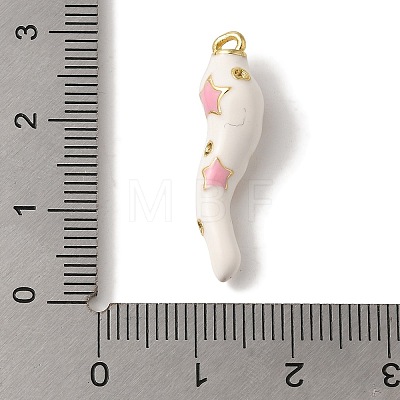 Rack Plating Brass Enamel Pendants KK-A229-29G-02-1