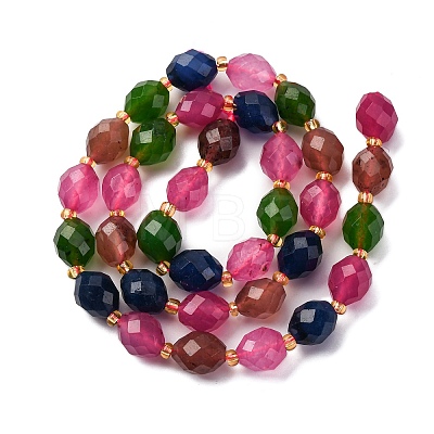 Natural White Jade Beads Strands G-D305-B01-01G-1