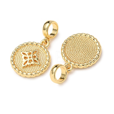 Brass European Dangle Charms KK-H278-01G-03-1