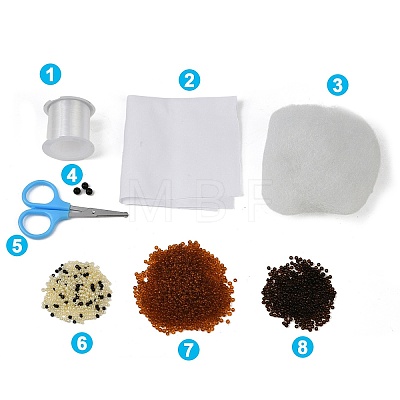 3D Highland Cattle DIY Animal Beading Embroidery Kit AC-CBA6750-01-1