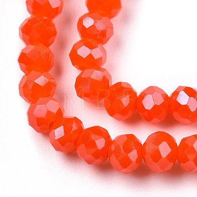 Electroplate Glass Beads Strands EGLA-A034-P3mm-A27-1