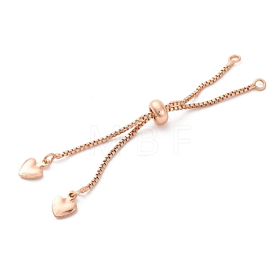 Brass Box Chain Bracelet Makings KK-C071-14RG-1