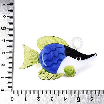 Handmade Lampwork Big Pendants LAMP-N034-22-1