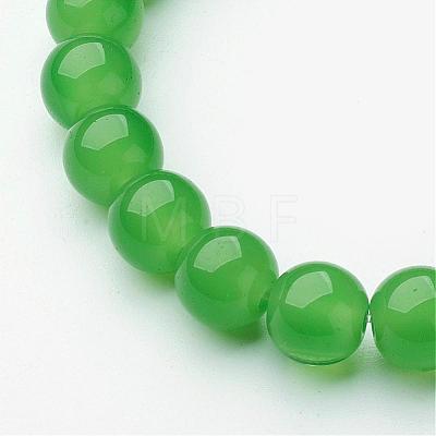 Round Glass Stretch Bracelets BJEW-F235-04-1