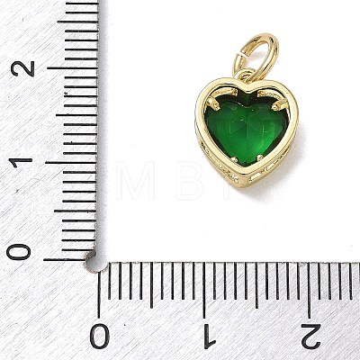 Brass Pave Cubic Zirconia Charms KK-CBA56EF-31G-02-1