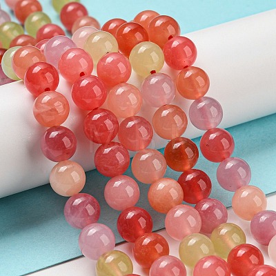 Natural Agate Imitation YanYuan Agate Beads Strands G-Z041-A01-02-1