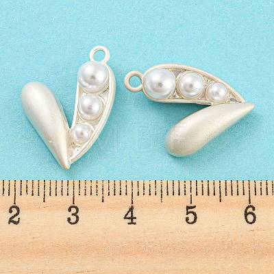 Alloy with ABS Plastic Imitation Pearl Pendants FIND-G062-07MS-1