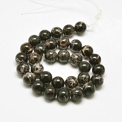 Round Natural Imperial Jasper Beads X-G-I122-6mm-11-1