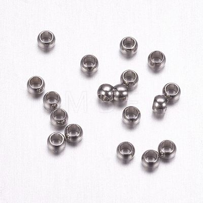 316 Surgical Stainless Steel Crimp Beads X-STAS-F117-03P-1