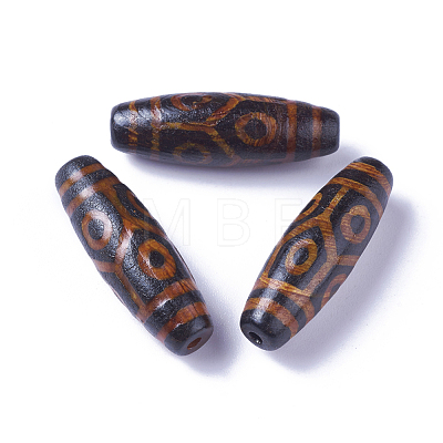 Tibetan Style Mixed Pattern dZi Beads G-I233-A-1