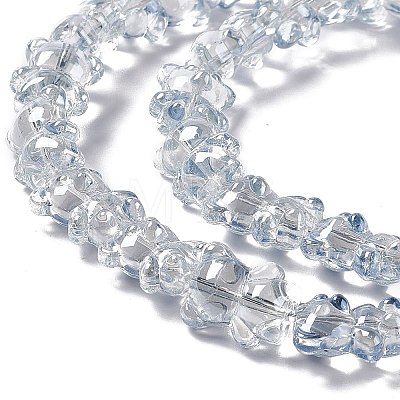 Electroplate Glass Beads Strands EGLA-L030-PL01-1