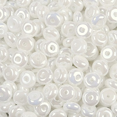 Opaque Colours Luster Glass Seed Beads SEED-P008-01C-07-1