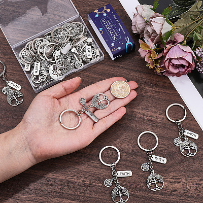 20Pcs Alloy Keychains KEYC-SC00050-1