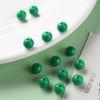 Opaque Acrylic Beads X-MACR-S370-C8mm-24-1