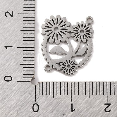 304 Stainless Steel Hollow Connector Charms STAS-Z069-05P-1