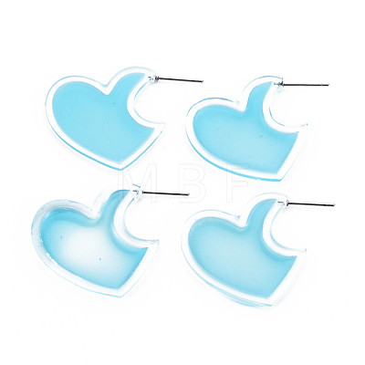 Heart Stud Earrings for Girl Women KY-Q058-079-1