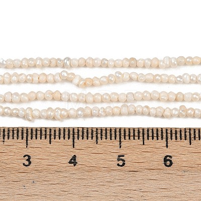 Natural Cultured Freshwater Pearl Beads Strands X-PEAR-S016-001-1