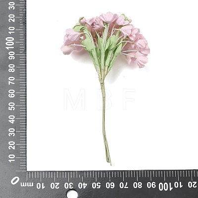 Cloth & Paper & Iron Artificial Mini Flower Bouquet for DIY Crafts FB-CBA59DF-02I-1
