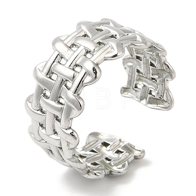 304 Stainless Steel Open Cuff Rings RJEW-H213-04P-1