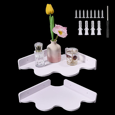 MDF Wall-mounted Storage Racks LS-AJEW-WH0752-422A-1