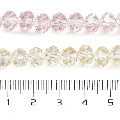 Transparent Painted Glass Beads Strands X1-DGLA-A034-T6mm-A25-1