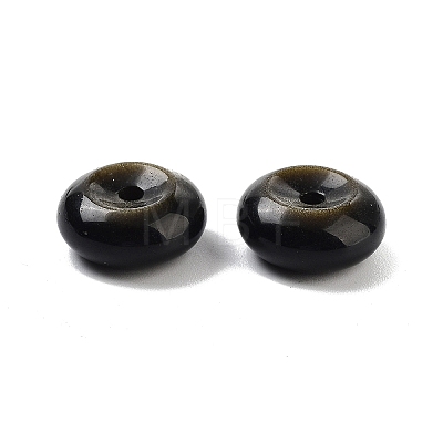 Natural Golden Sheen Obsidian Beads G-A222-01C-1