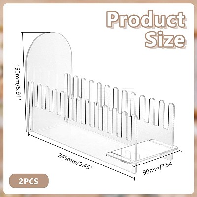 Acrylic Slotted Display Stands ODIS-WH0177-012-1