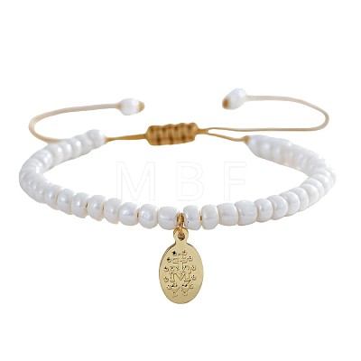 Religious 304 Stainless Steel Charm Bracelets KN5080-4-1