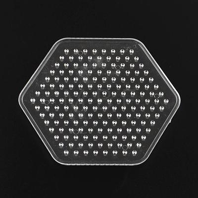 Hexagon ABC Plastic Pegboards used for 5x5mm DIY Fuse Beads DIY-Q009-12-1