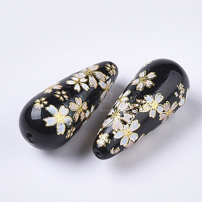 Printed Opaque Resin Beads X-RESI-T038-001C-1