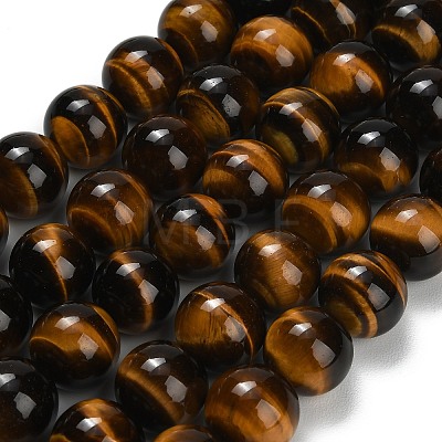 Natural Tiger Eye Beads Strands G-C293-A01-16mm-1