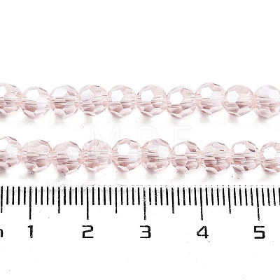 Electroplate Transparent Glass Beads Strands EGLA-A035-T6mm-A20-1