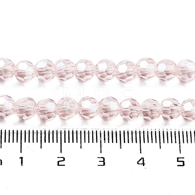 Electroplate Transparent Glass Beads Strands EGLA-A035-T6mm-A20-1