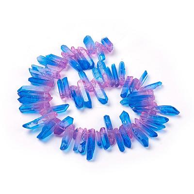 Natural Quartz Crystal Beads Strands G-K191-01C-1