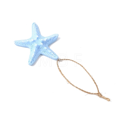 Opaque Resin Pendant Decorations HJEW-JM04558-1