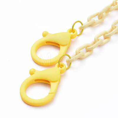 Personalized ABS Plastic Cable Chain Necklaces NJEW-JN02849-05-1
