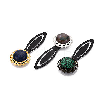 Alloy & Iron Bookmark Cabochon Settings PALLOY-N184-07AB-1