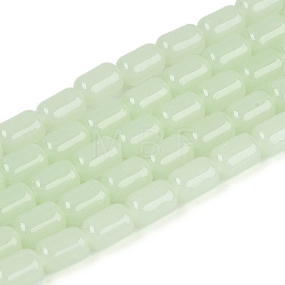 Imitation Jade Glass Beads Strands GLAA-T028-14J-03-1