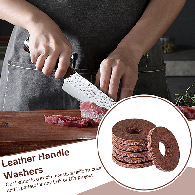 Leather Washers AJEW-WH0317-35-1