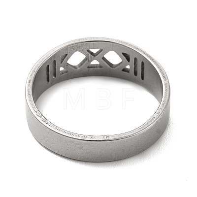 Non-Tarnish 201 Stainless Steel Finger Rings RJEW-G278-08P-1