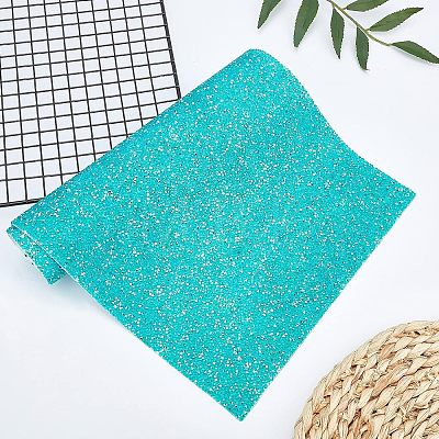 Glitter Resin Hotfix Rhinestone(Adhesive On The Back) DIY-WH0166-23H-1